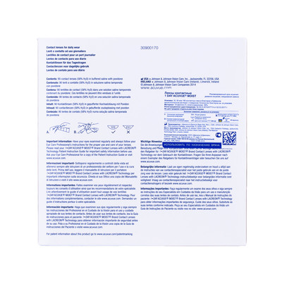 1Day Acuvue Moist (180 линз)